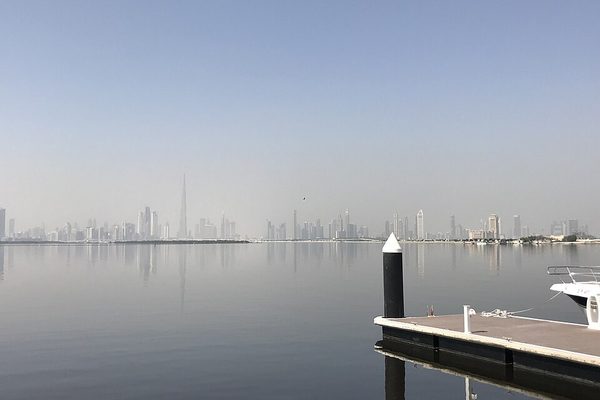 Dubai Skyline from Dubai Creek Harbour, Dubai, UAE