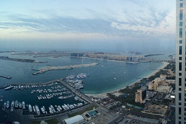 Palm Jumeirah from Dubai Marina