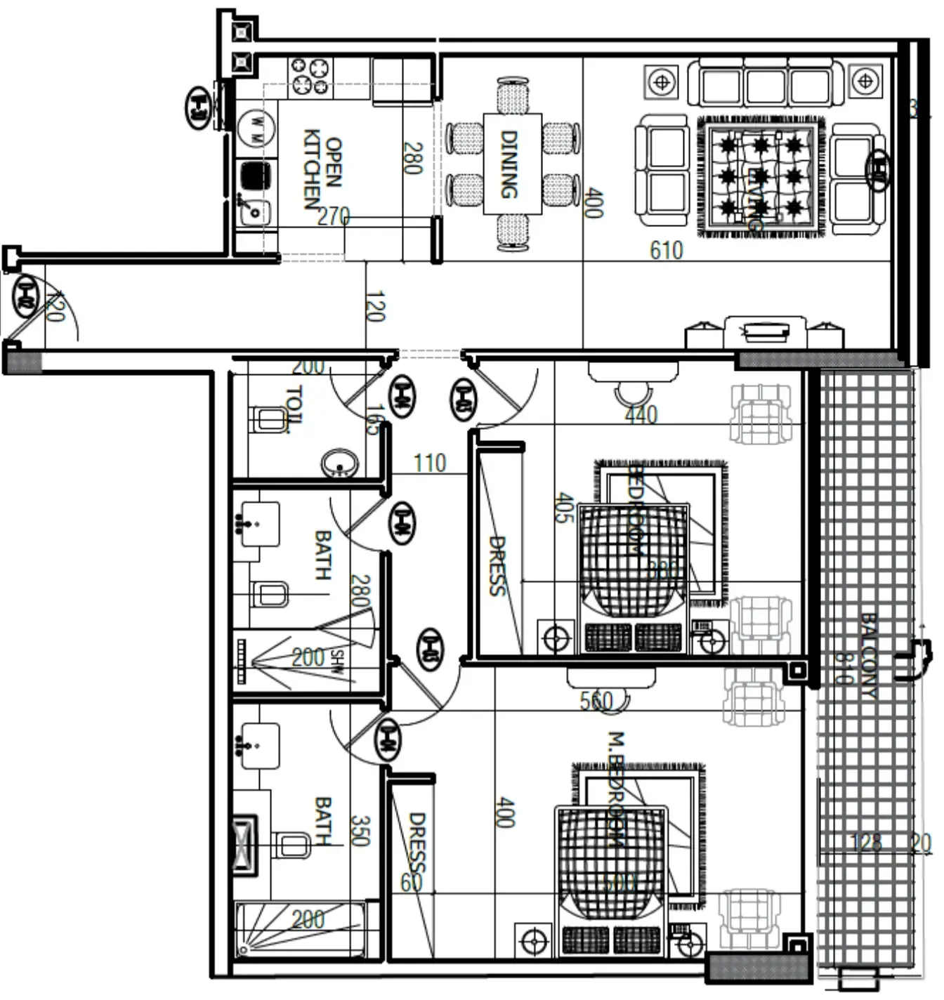 Mackerel Tower by Tarrad Development — floor plan 3