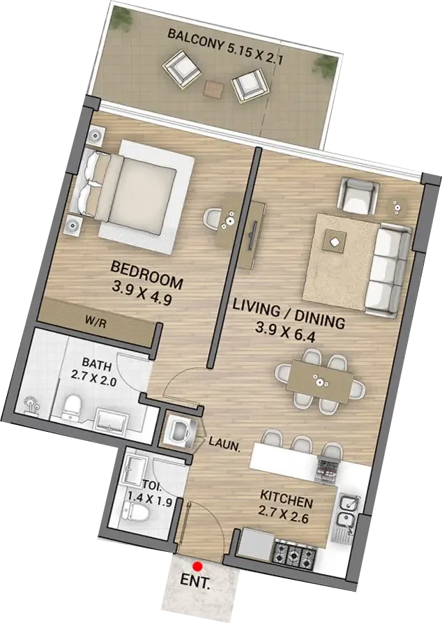 Ocean Tower by AAA Real Estate Development — floor plan 3