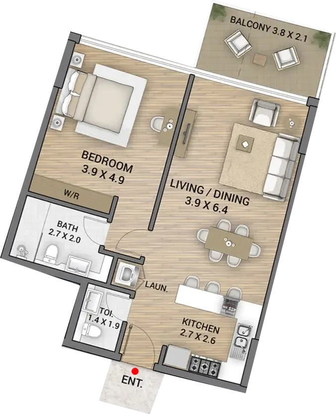 Ocean Tower by AAA Real Estate Development — floor plan 4