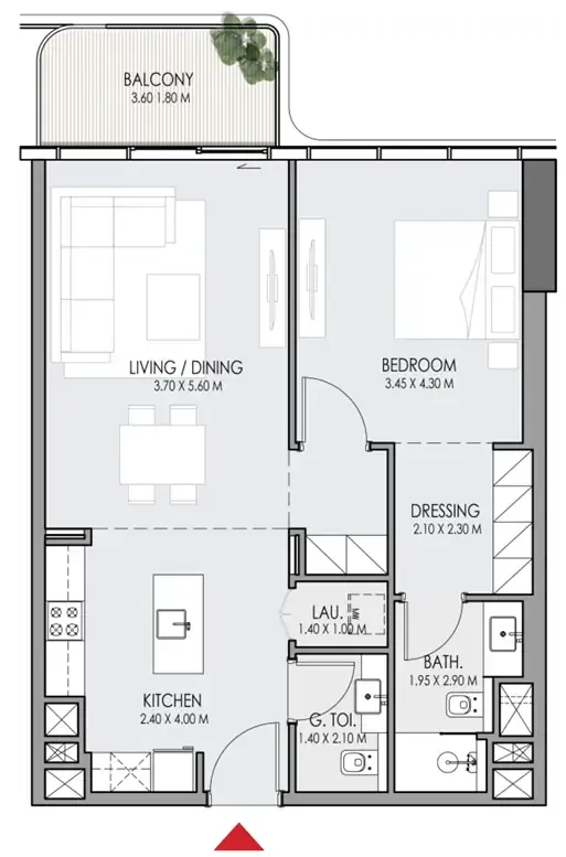 Do Hotels and Residences by One Development — floor plan 2