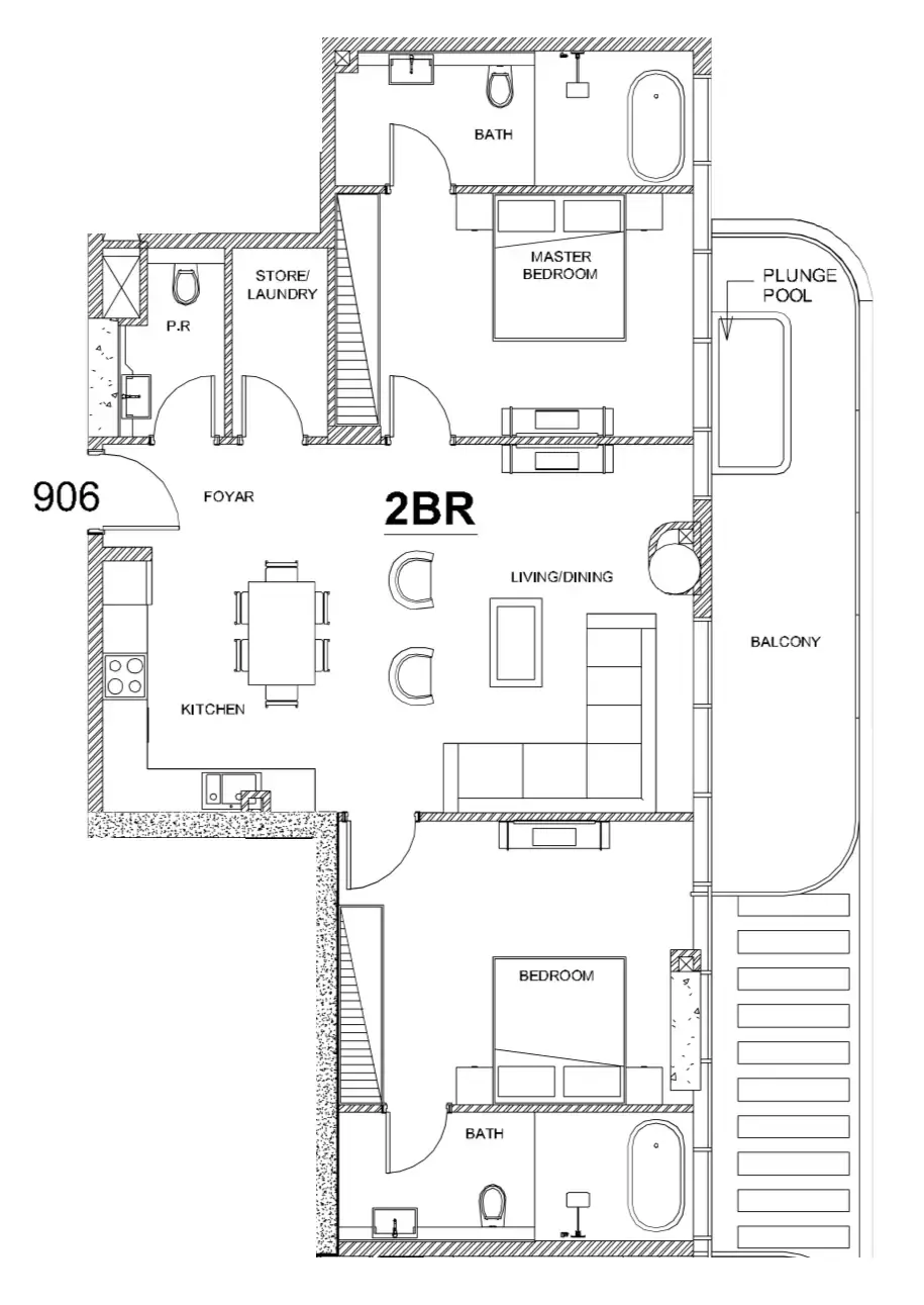 Villa Del Brunello by Mr. Eight Development — floor plan 1