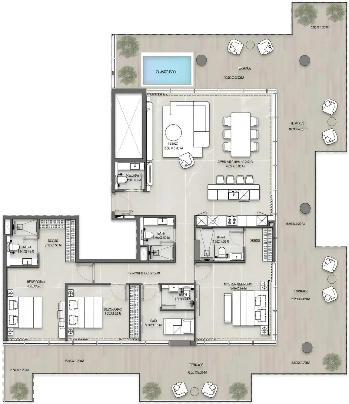 Allegro Park by Mill Hill Riviera Development — Grundrisse 1