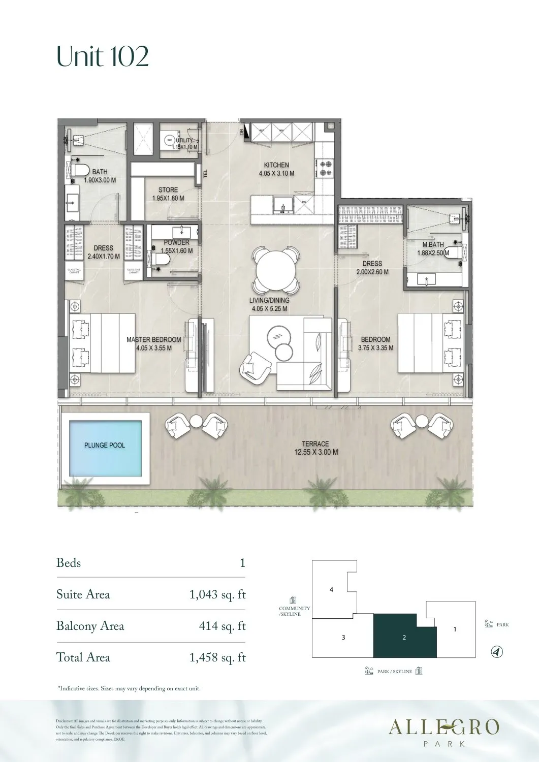 Allegro Park by Mill Hill Riviera Development — Grundrisse 12