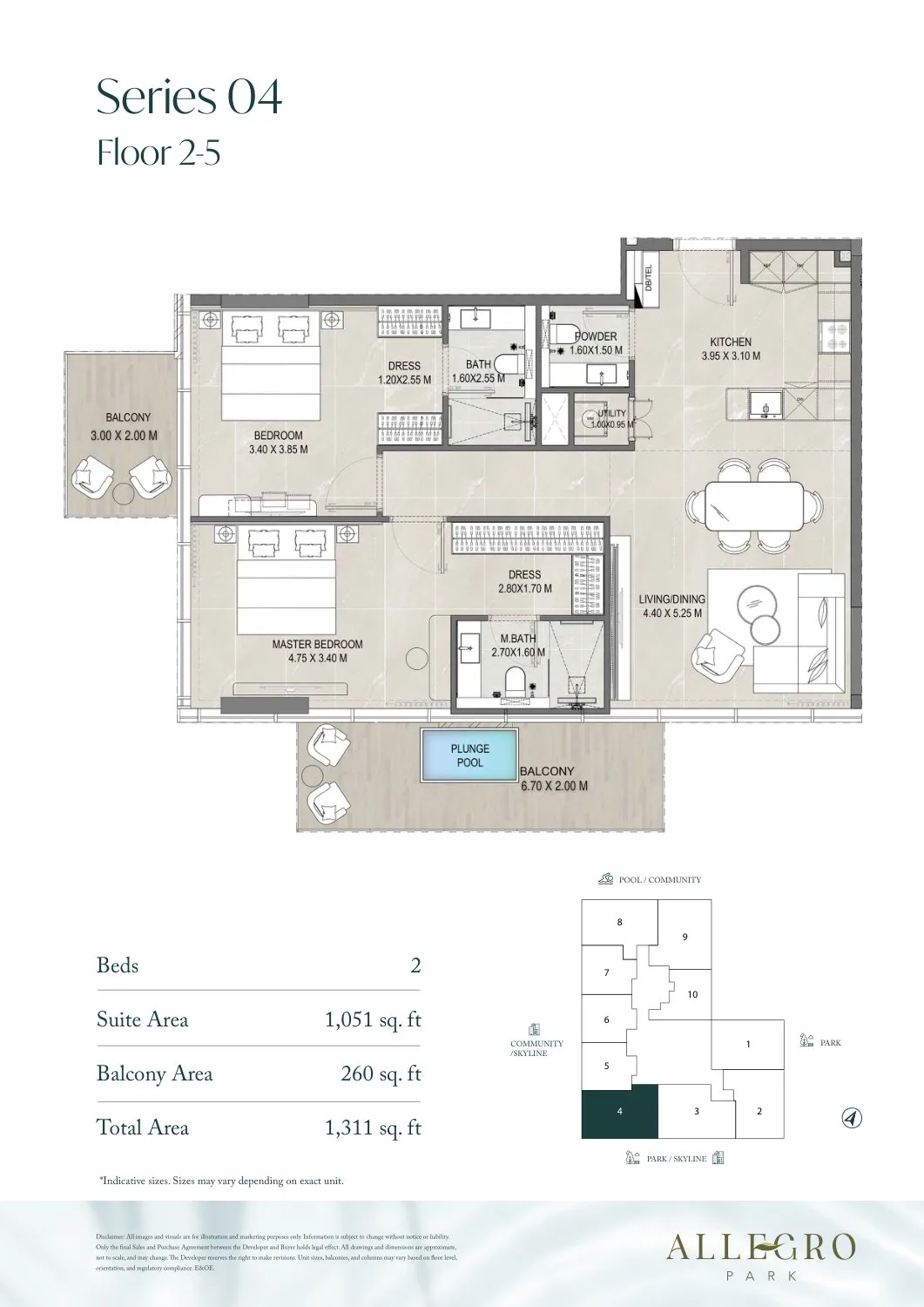 Allegro Park by Mill Hill Riviera Development — Grundrisse 13