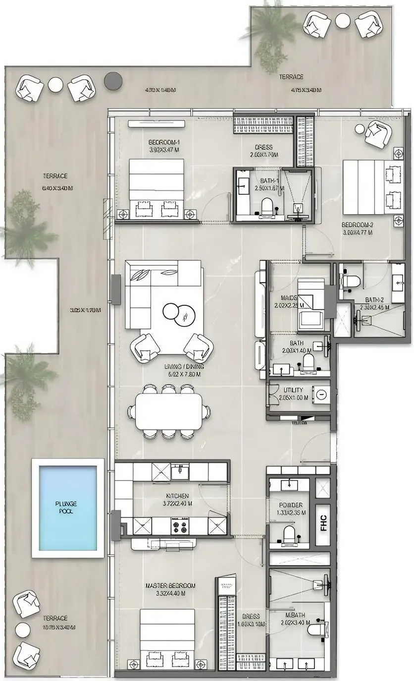 Allegro Park by Mill Hill Riviera Development — Grundrisse 2