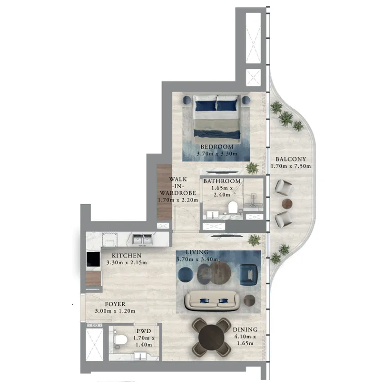 Royal Yacht Club Residence by Azimuth Development — floor plan 2