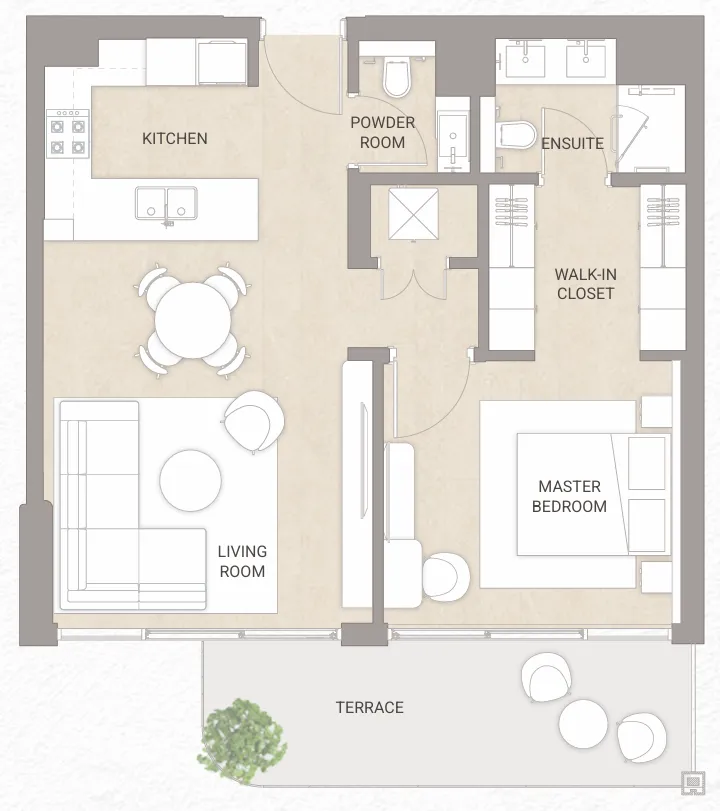 Soma Residences by Origami Development — floor plan 1