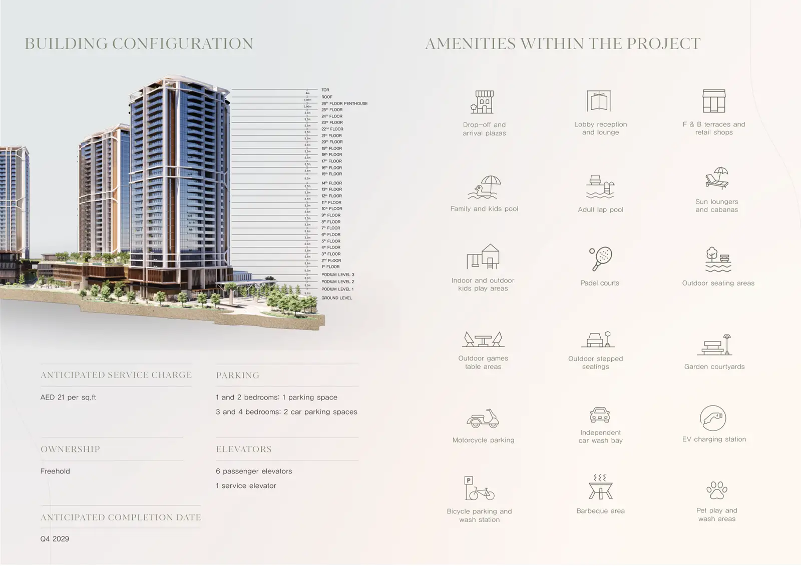Eltiera Views by Ellington Properties — پلانهای طبقه 1