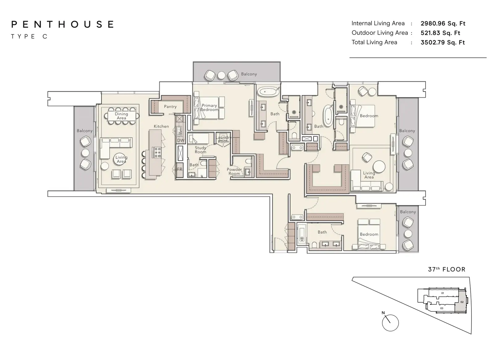 One River Point by Ellington Properties — Floor plans 23