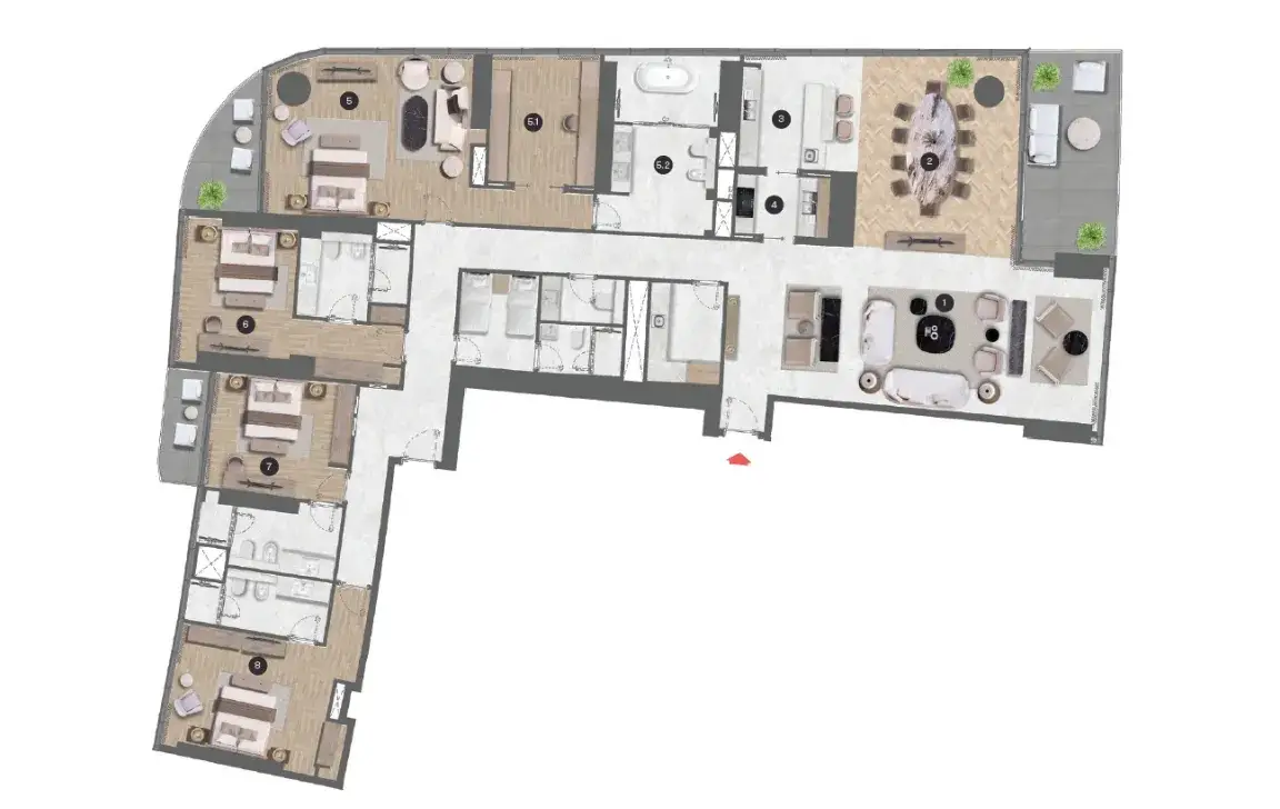 Sky Edition by Sobha Realty — Planimetrie 2