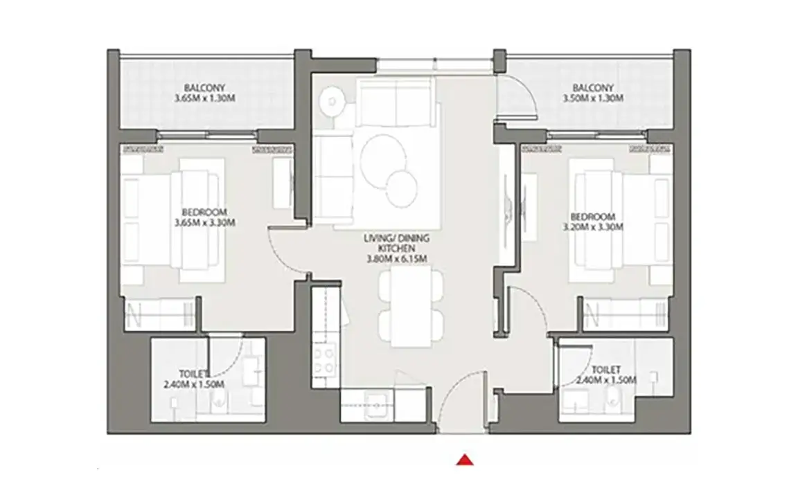 Creek Vistas by Sobha Realty — Grundrisse 3