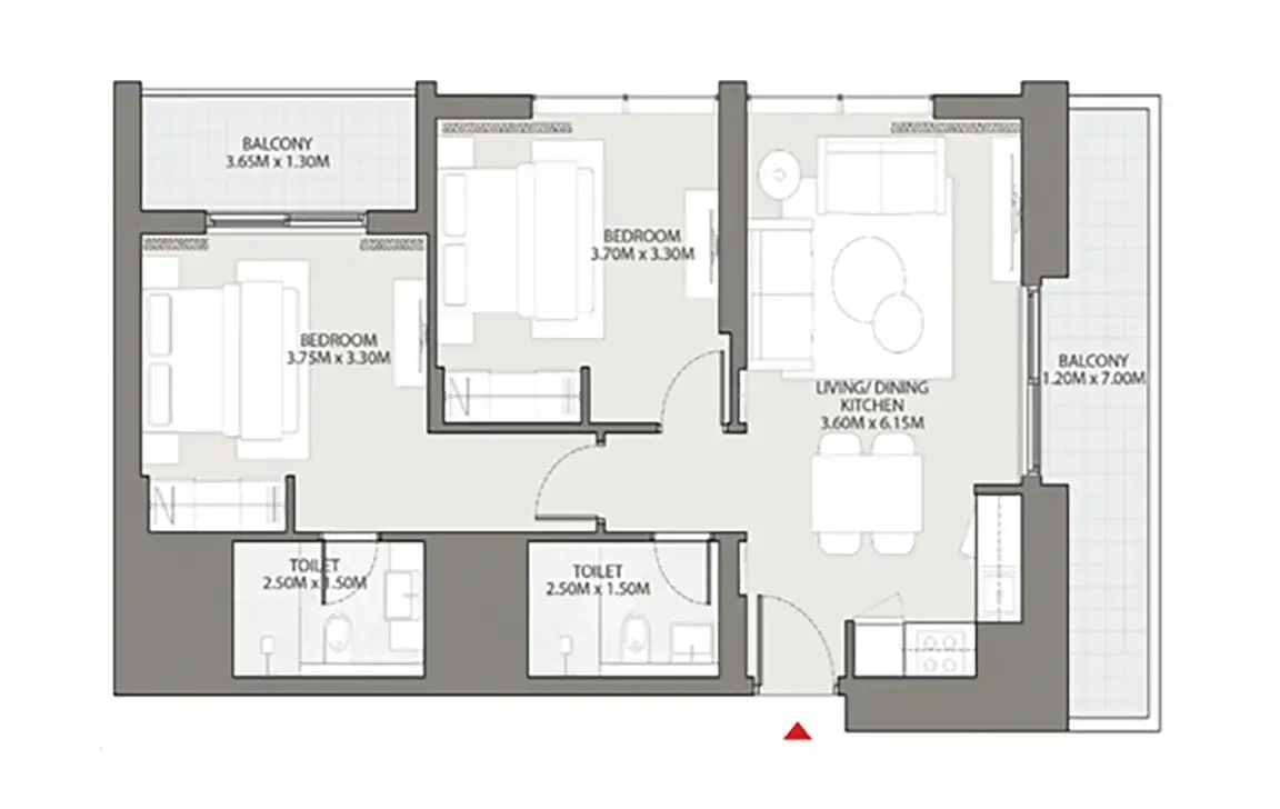 Creek Vistas by Sobha Realty — Grundrisse 4