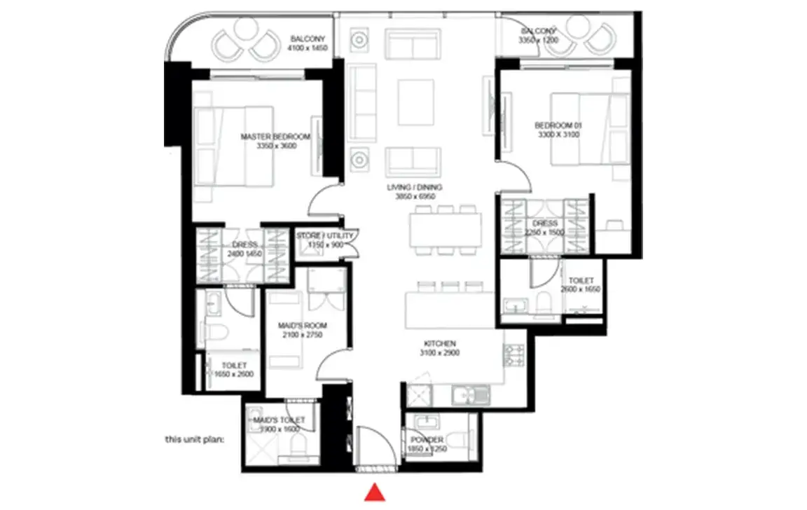 The Crest by Sobha Realty — پلانهای طبقه 5