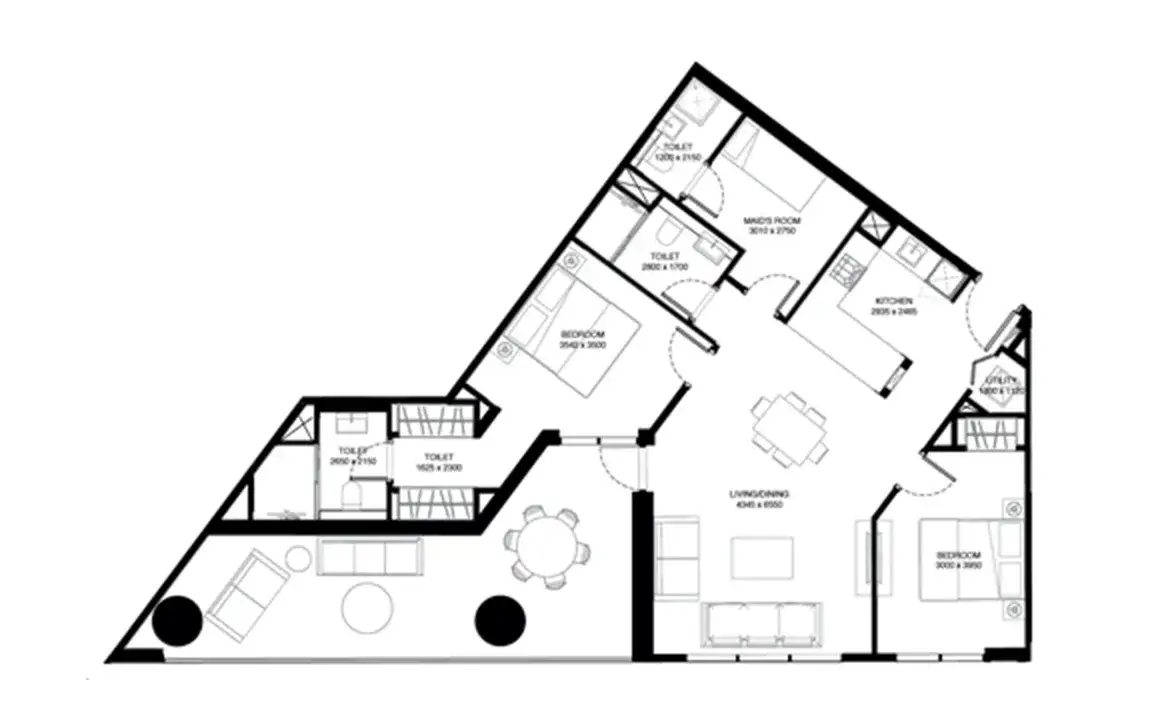 Waves Grande by Sobha Realty — پلانهای طبقه 10