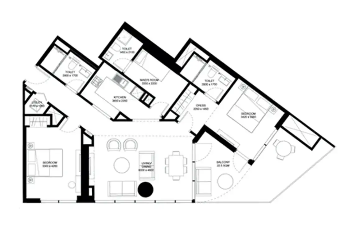 Waves Grande by Sobha Realty — پلانهای طبقه 11