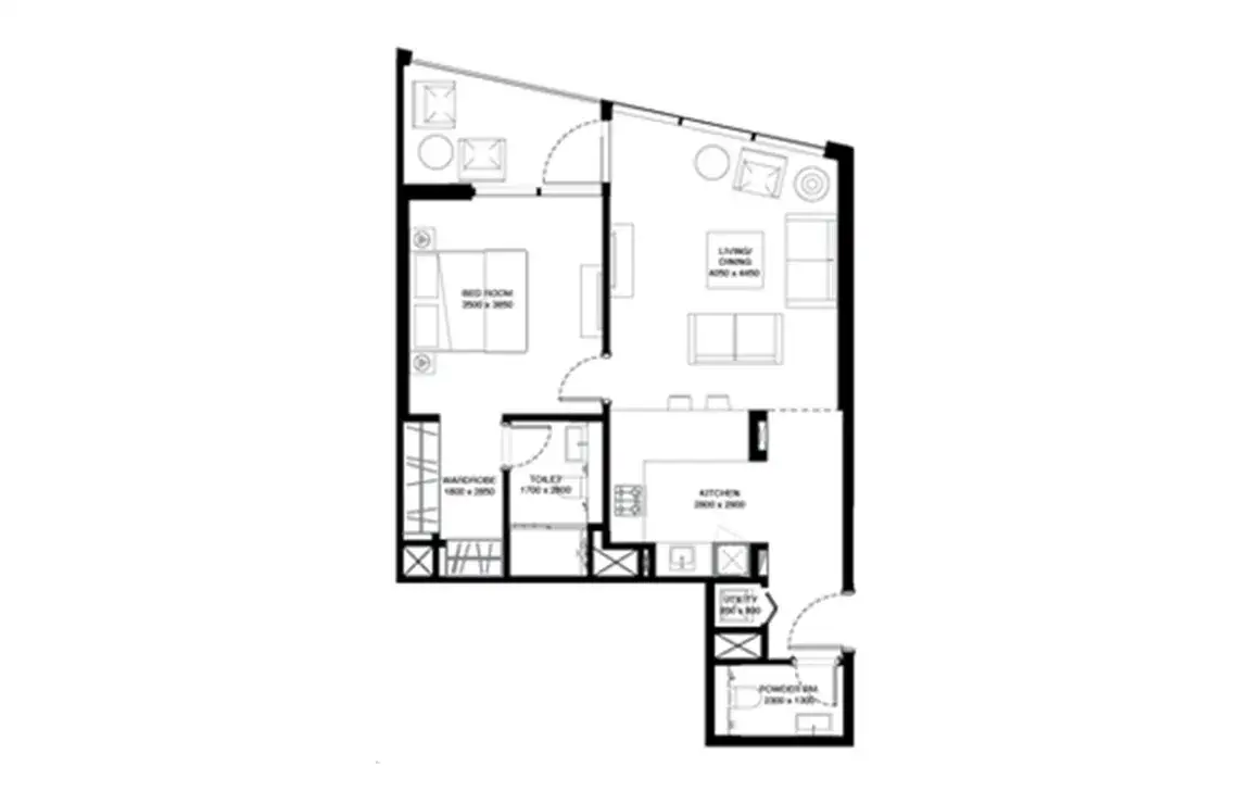 Waves Grande by Sobha Realty — پلانهای طبقه 2