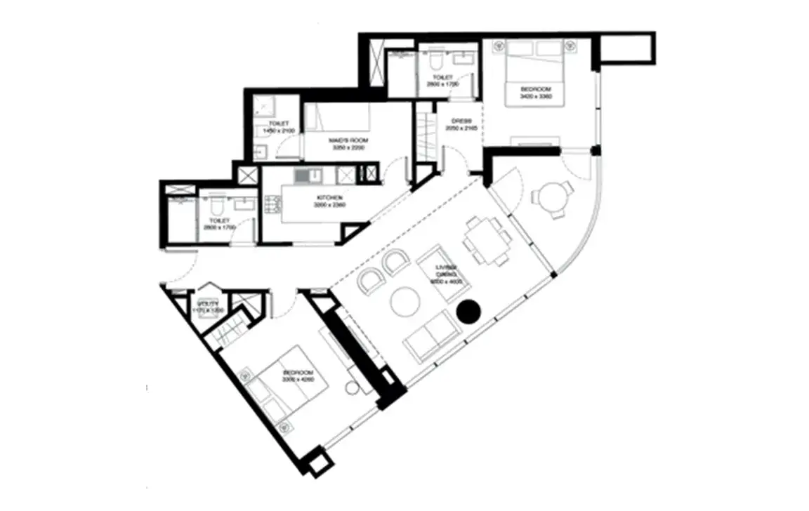 Waves Grande by Sobha Realty — پلانهای طبقه 8