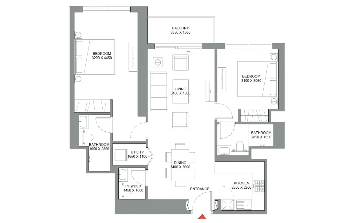 350 Riverside Crescent by Sobha Realty — پلانهای طبقه 9
