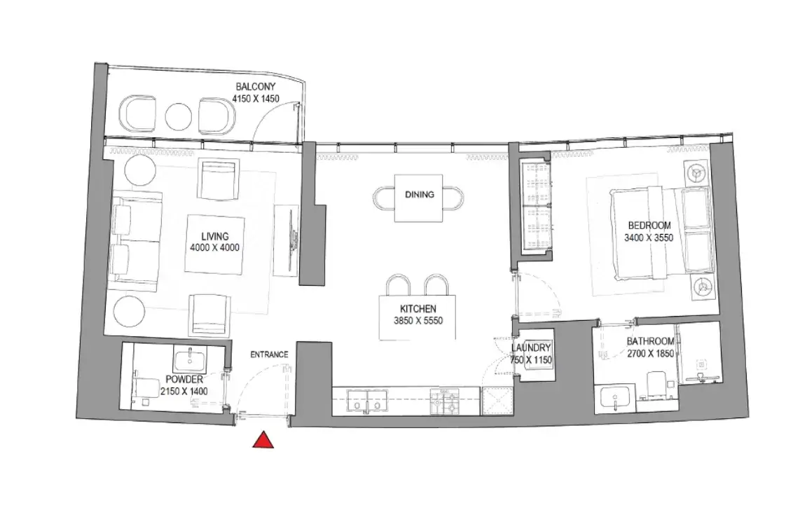 Sobha Seahaven — Grundrisse 1
