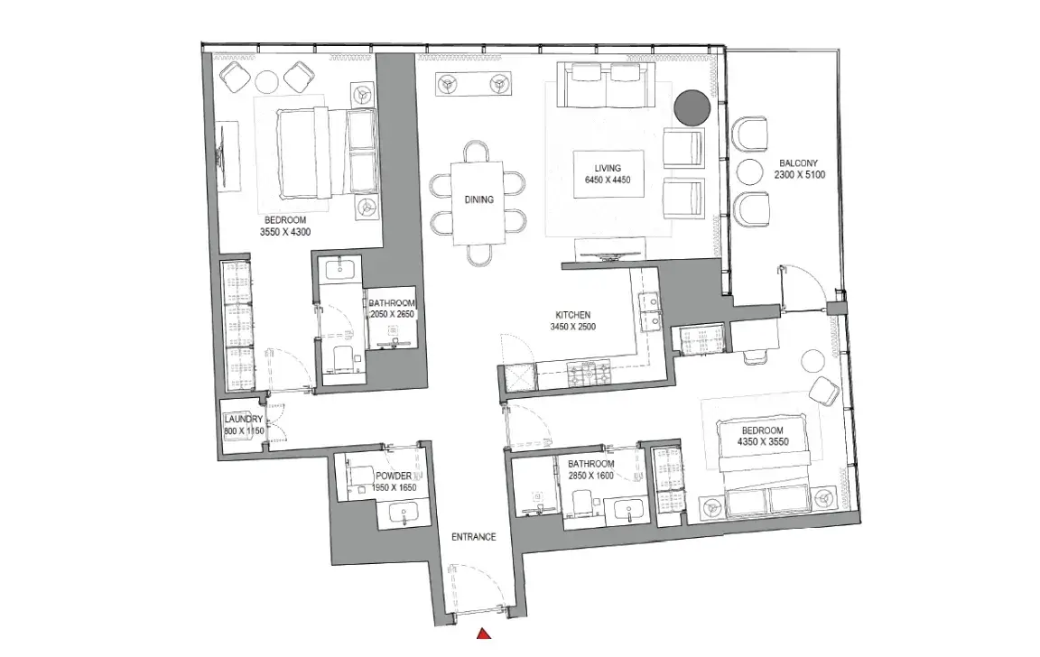 Sobha Seahaven — Grundrisse 6