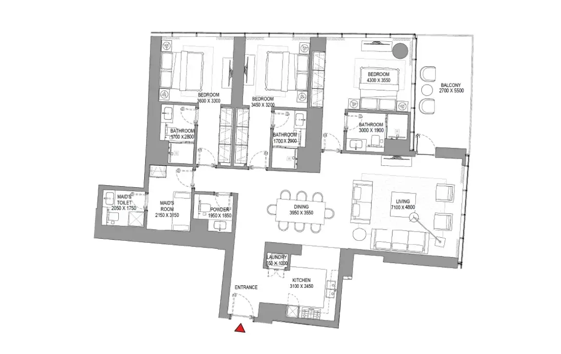 Sobha Seahaven — Grundrisse 8
