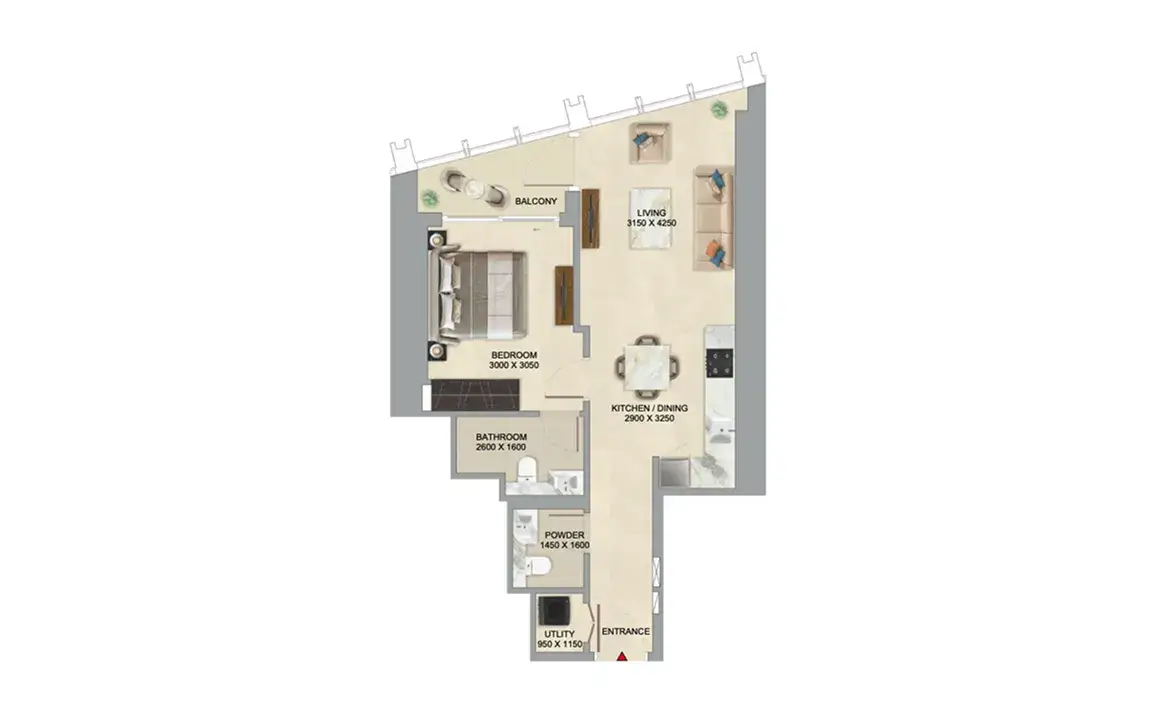 The Mirage by Sobha Realty — Grundrisse 1
