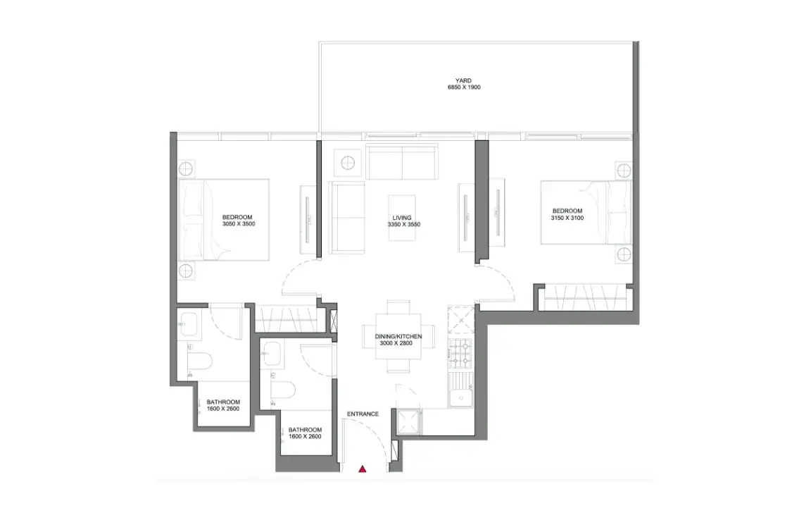 Delphine by Sobha Realty — پلانهای طبقه 2